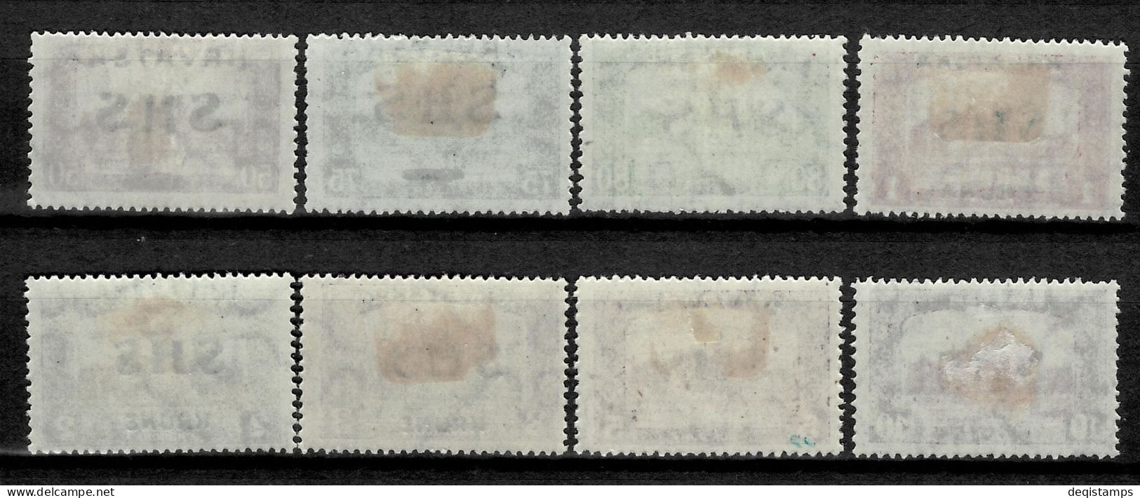 SHS - Croatia Stamps 1918 Parliament Set Hungary Postage MH Stamps Overprinted - Neufs
