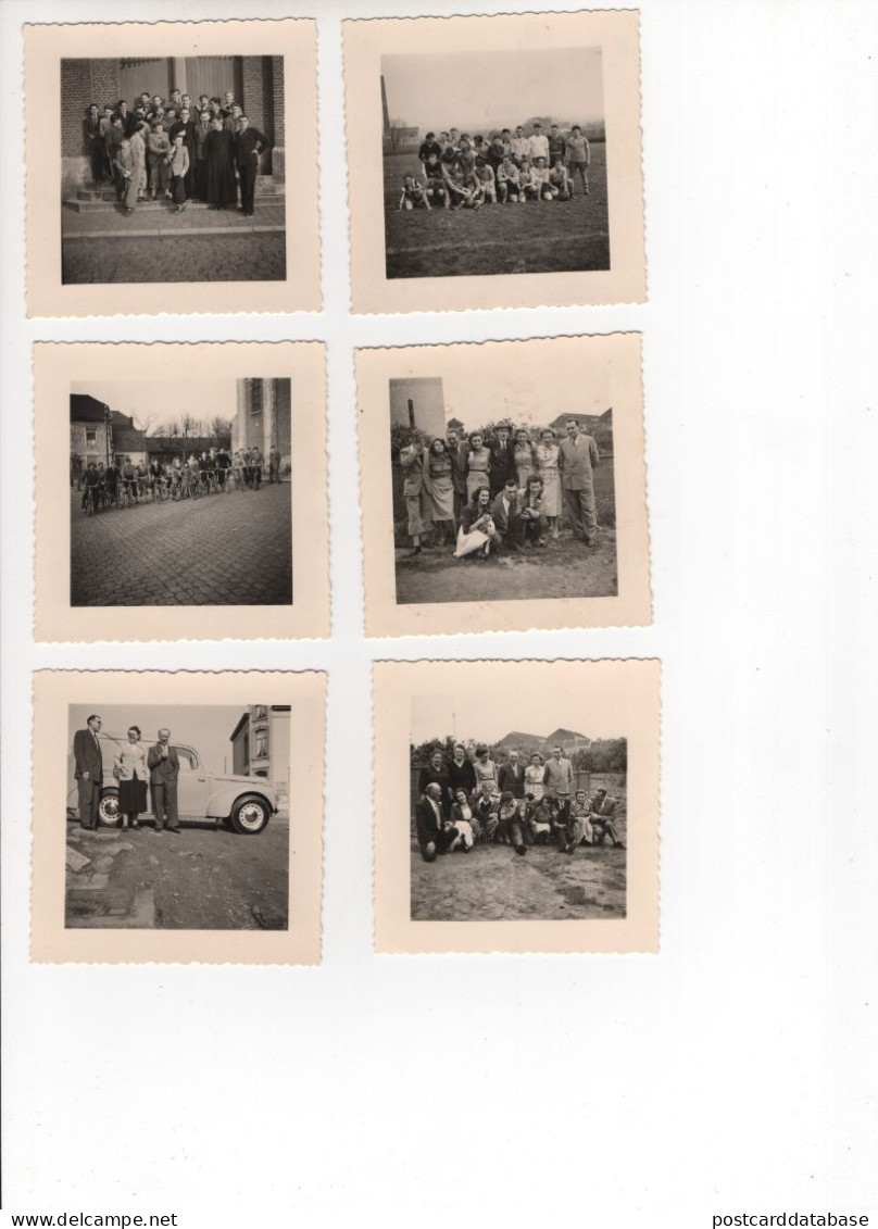 Large lot of photos of a family in Belgian Congo + some photos in Tubize 1951 - & airplane, old cars, football, soccer,