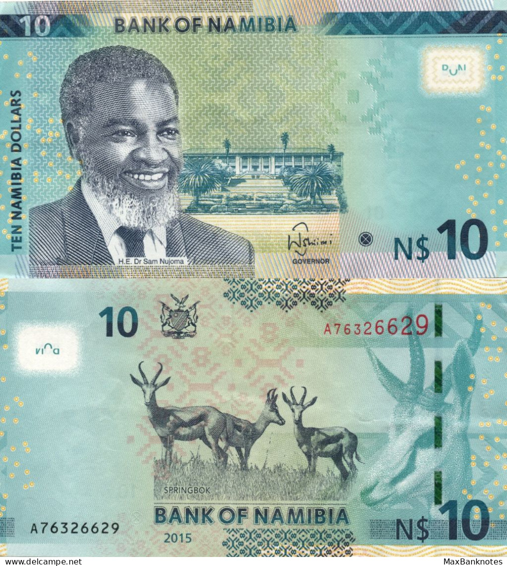 Namibia / 10 Dollars / 2015 / P-16(a) / VF - Namibie