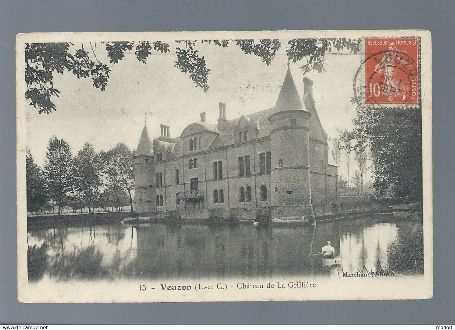 CPA - 41 - Vouzon - Château De La Grillière - Circulée - Other & Unclassified