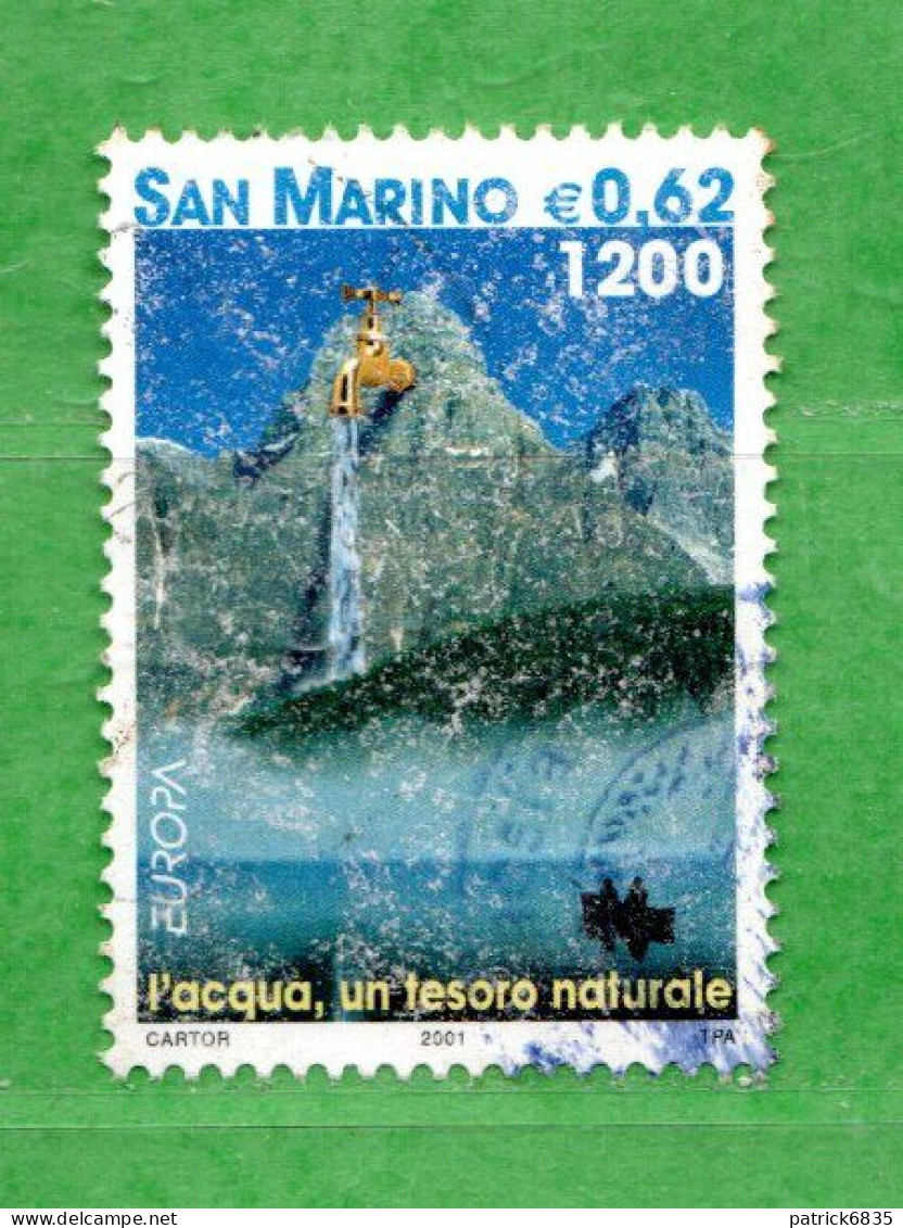 S.Marino ° 2001 - EUROPA.  Lire 1200.Unif. 1800 - Usati