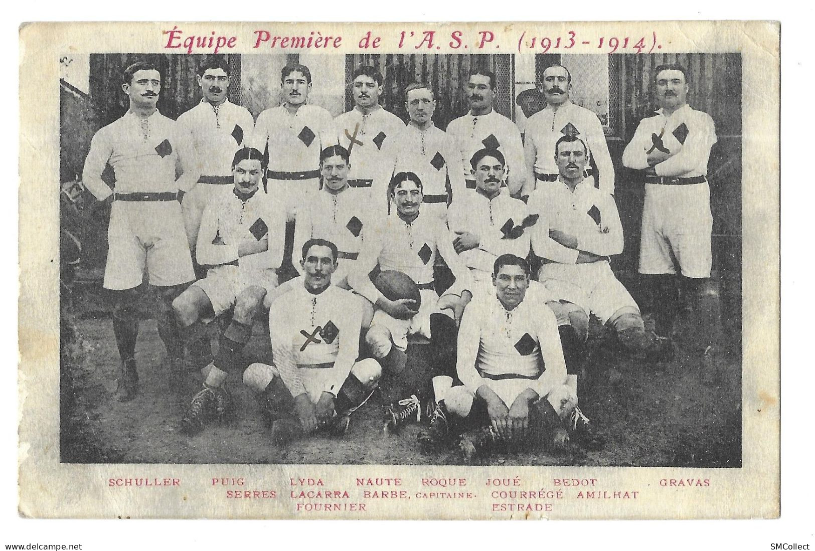 Perpignan. Equipe Première De L'A.S.P. (1913-1914) - (A17p60) - Perpignan