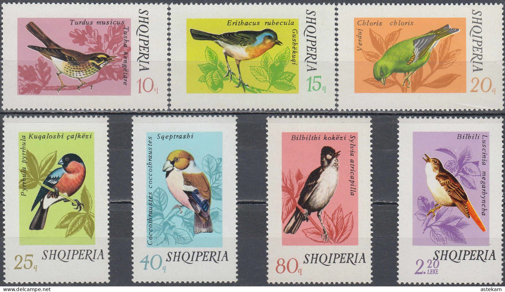 ALBANIA 1974, BIRDS, COMPLETE, MNH SERIES With GOOD QUALITY, *** - Albania