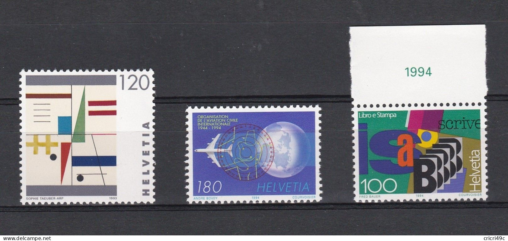 SUISSE N°Y&T 1438 - 1448 - 1451   Neufs** Sans Charnière - Unused Stamps
