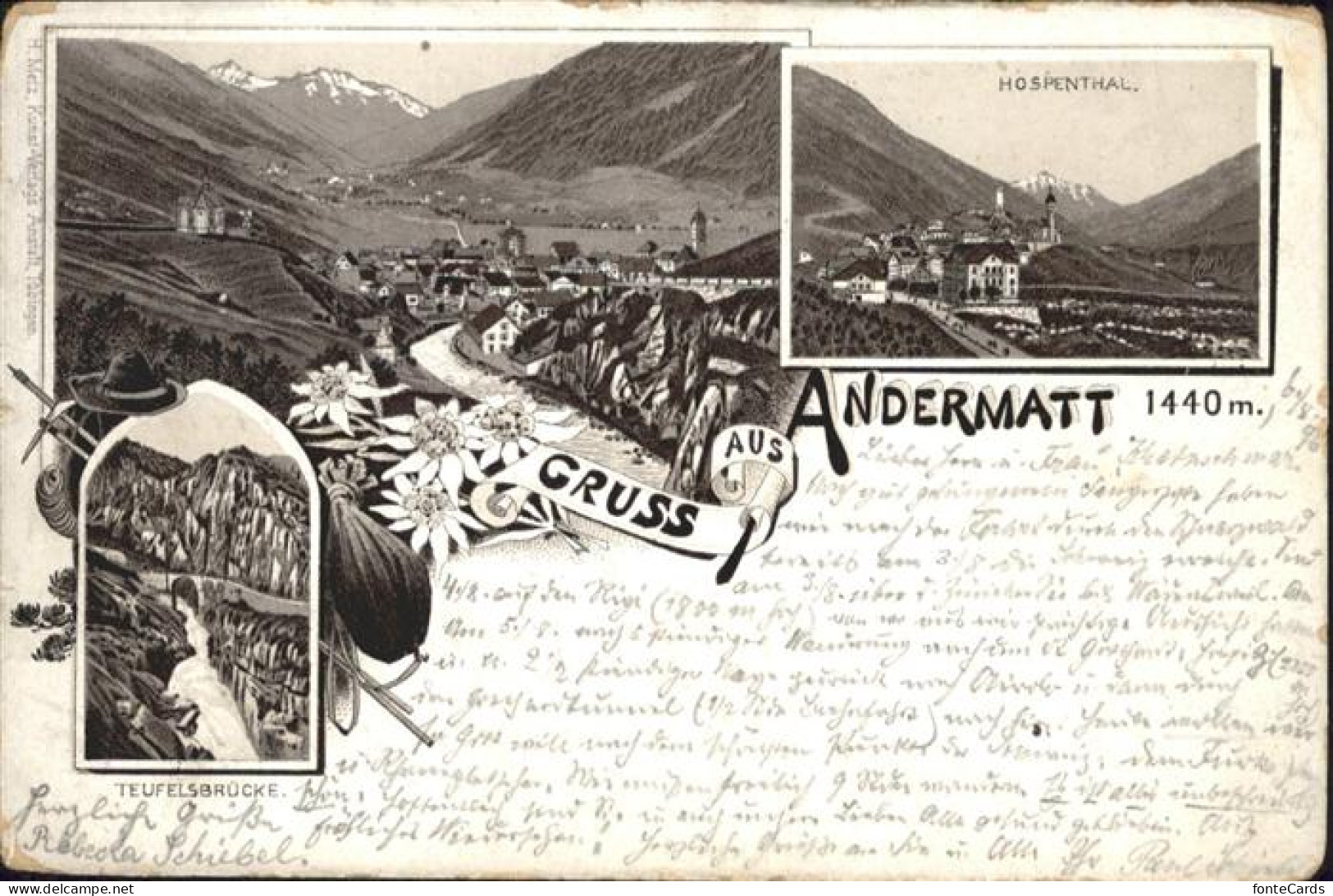 11027402 Andermatt Hospenthal Teufelsbruecke - Other & Unclassified