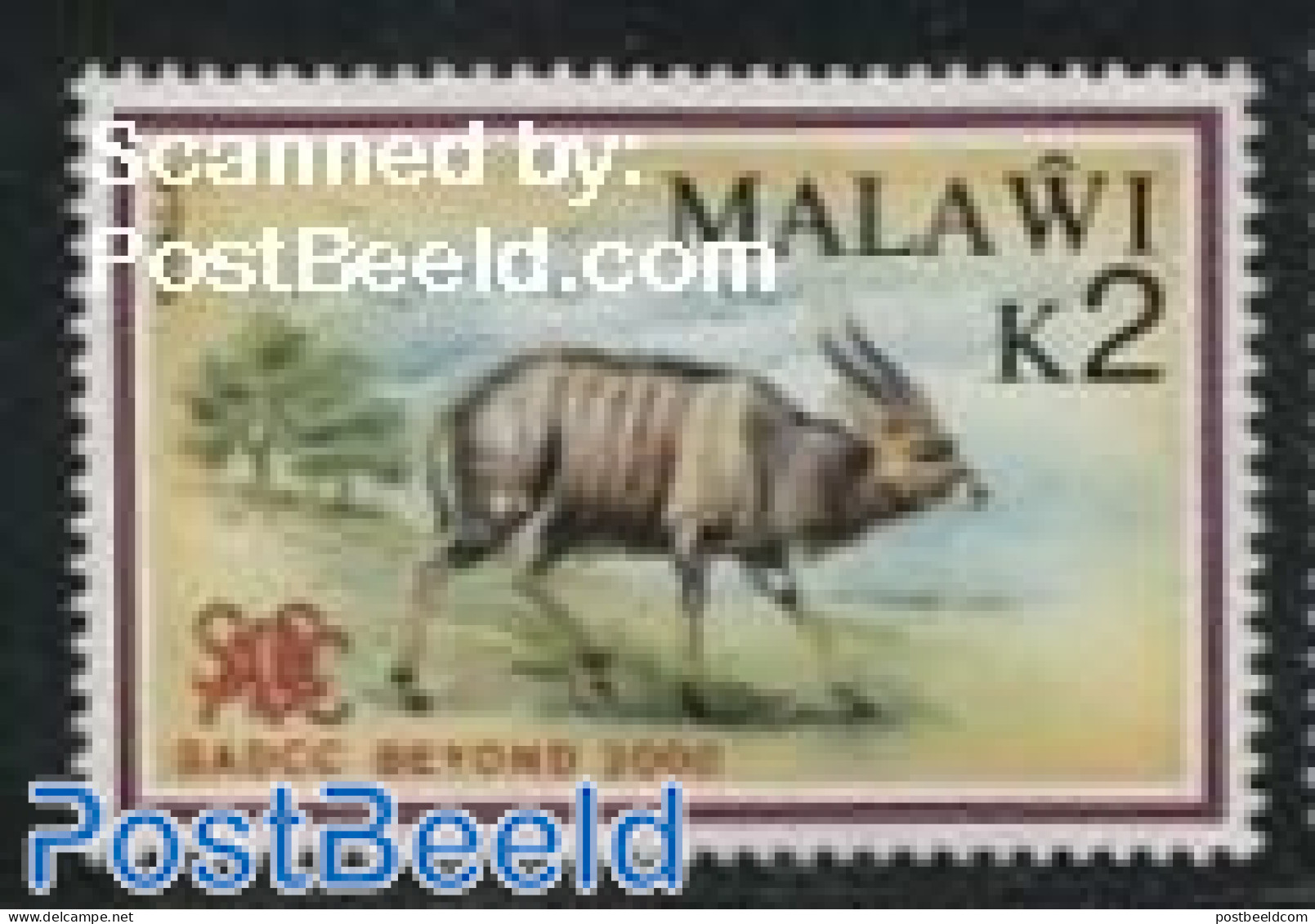 Malawi 1990 2K, Stamp Out Of Set, Mint NH, Nature - Animals (others & Mixed) - Malawi (1964-...)