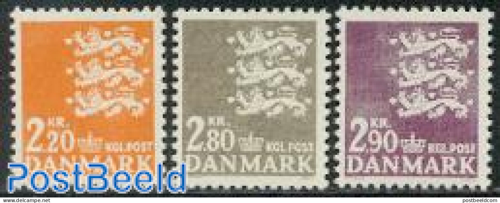Denmark 1967 Definitives 3v, Mint NH - Neufs