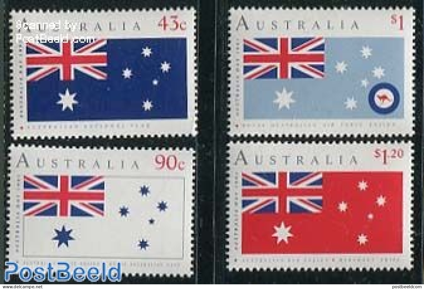 Australia 1991 Flags 4v, Mint NH, History - Flags - Neufs