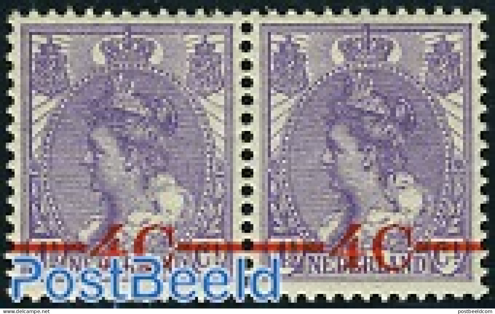 Netherlands 1921 Overprint Pair [:], Mint NH - Unused Stamps