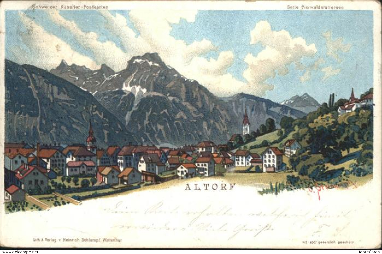 11027377 Altdorf_UR Kuenstlerkarte - Other & Unclassified