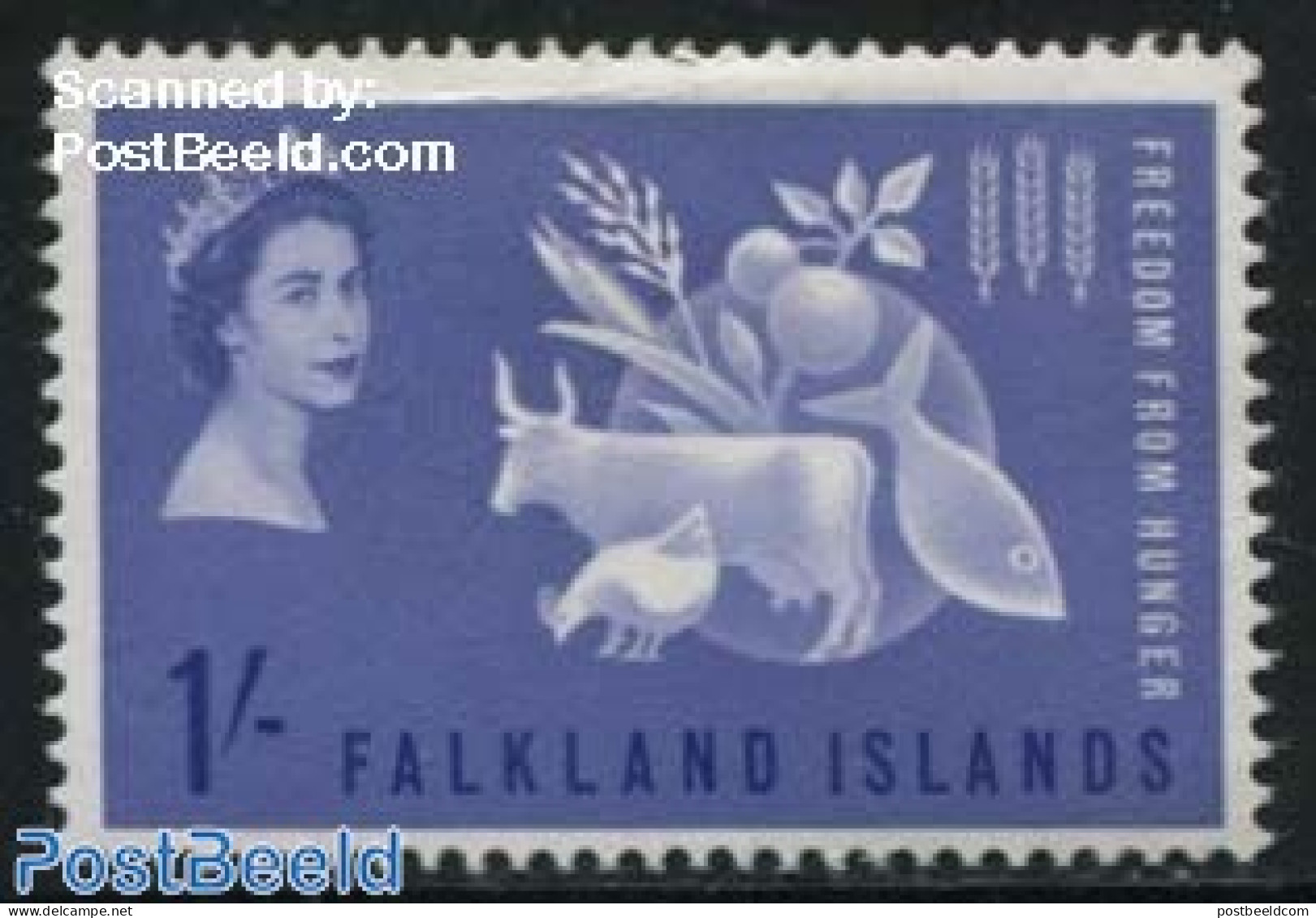 Falkland Islands 1963 Freedom From Hunger 1v, Unused (hinged), Health - Nature - Food & Drink - Freedom From Hunger 19.. - Food