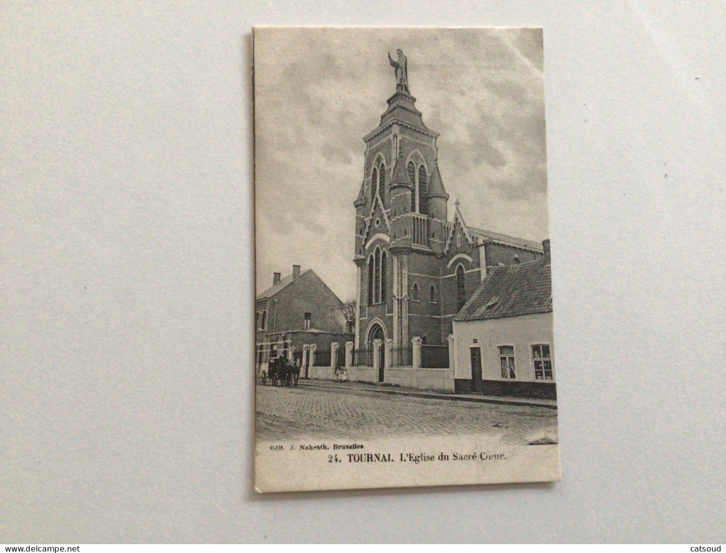 Carte Postale Ancienne (1903) Tournai Église Du Sacré Cœur - Tournai