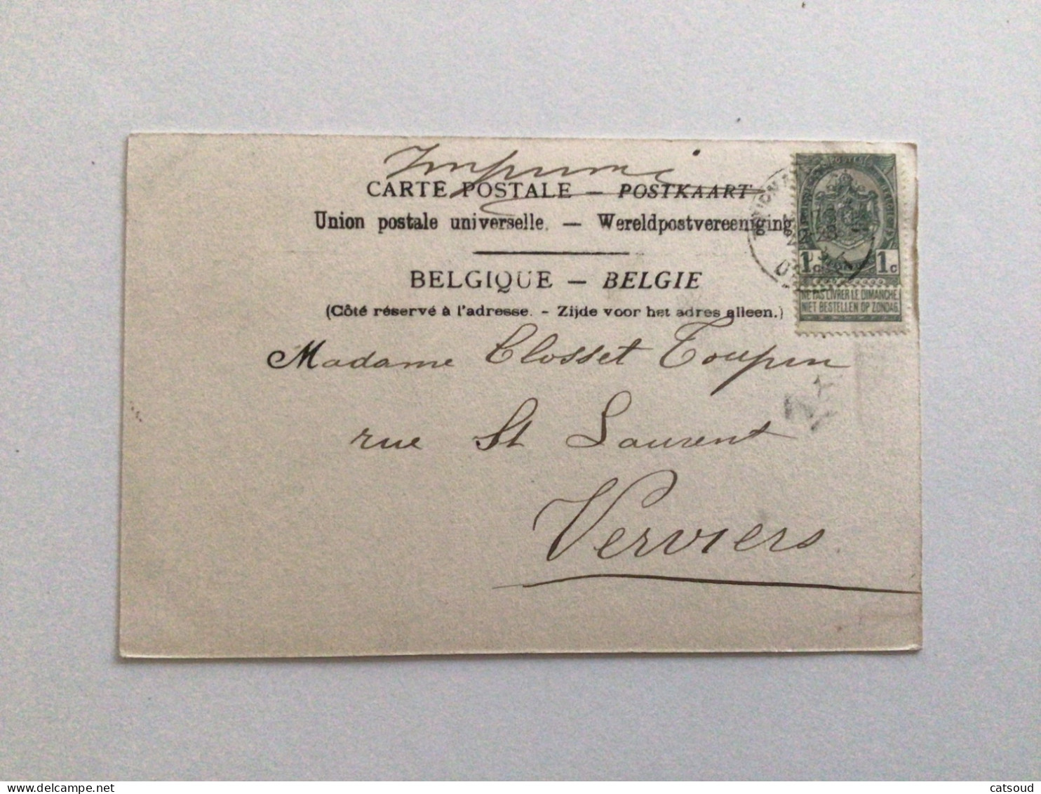 Carte Postale Ancienne (1903) Tournai Église Du Sacré Cœur - Tournai