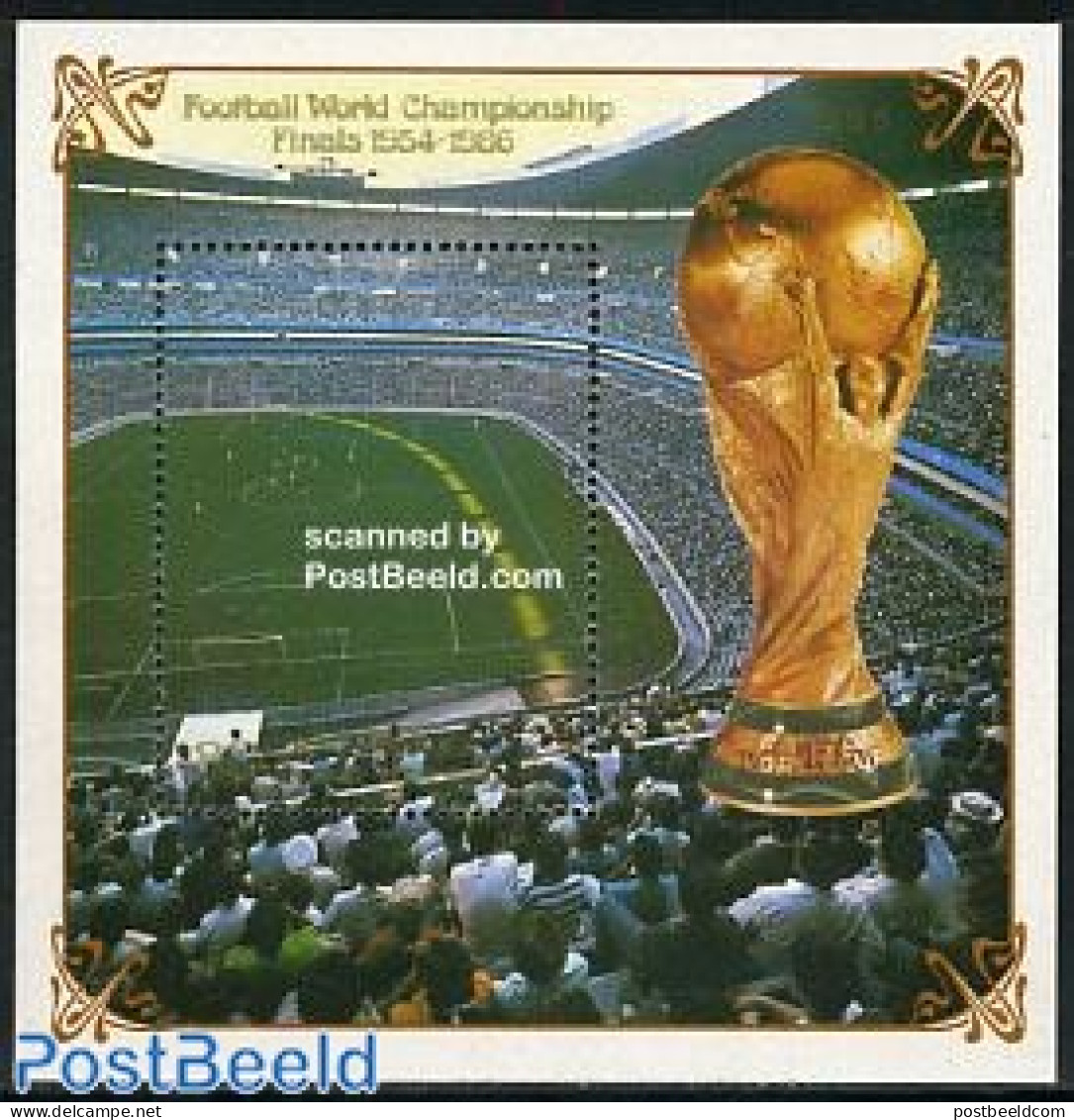 Korea, North 1985 World Cup Football S/s (Aztek Stadium Mexico), Mint NH, Sport - Football - Korea, North