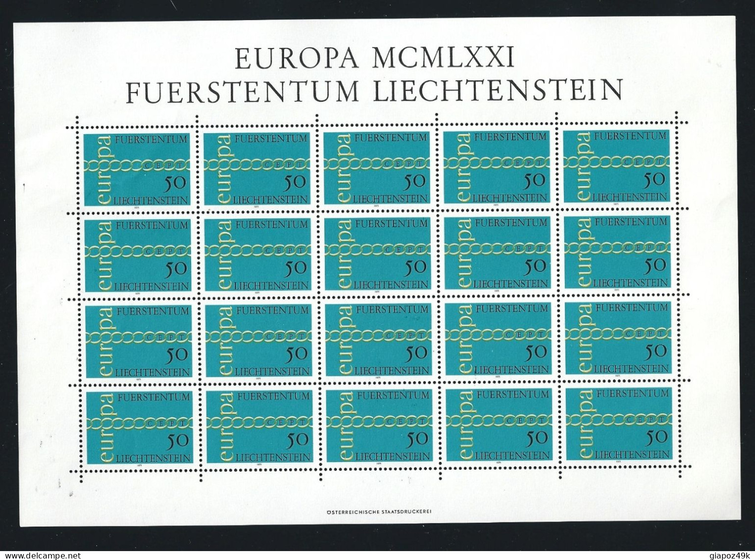 ● LIECHTENSTEIN 1960 / 76 ֍ COLLEZIONE di 40 MINIFOGLI ● tutte serie complete + omaggio ● sottofacciale ●