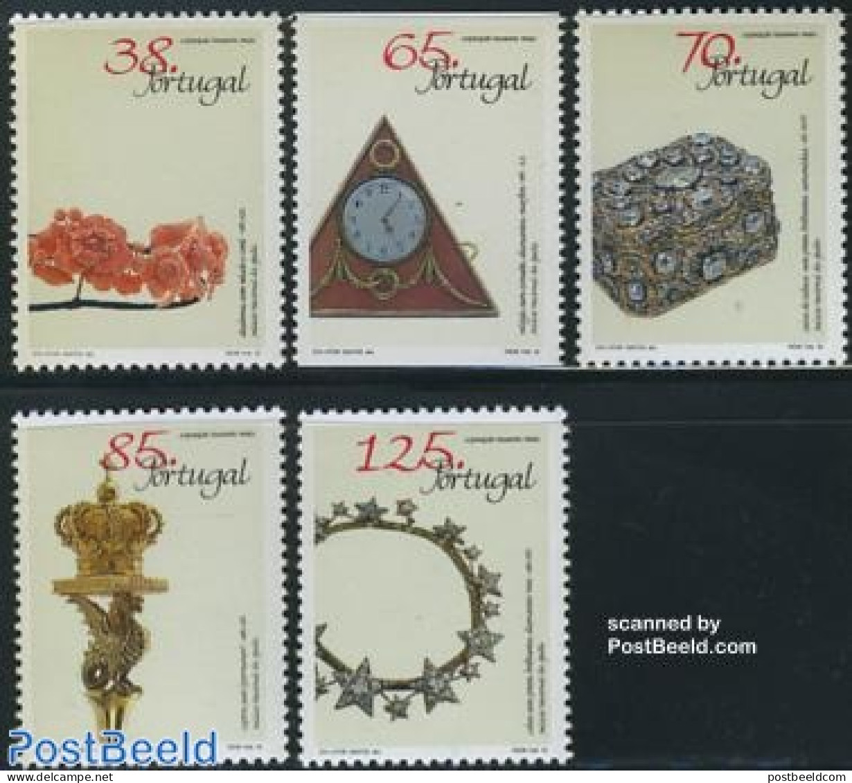 Portugal 1992 Royal Treasures 5v, Mint NH, Art - Art & Antique Objects - Nuevos