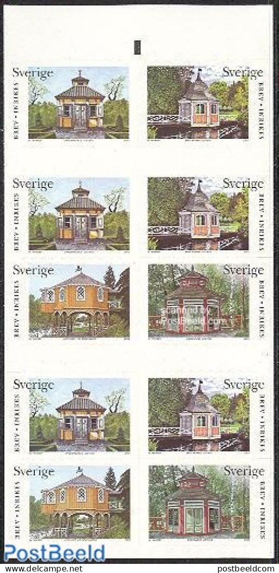 Sweden 2003 Architecture Booklet, Mint NH, Nature - Gardens - Stamp Booklets - Art - Architecture - Ungebraucht