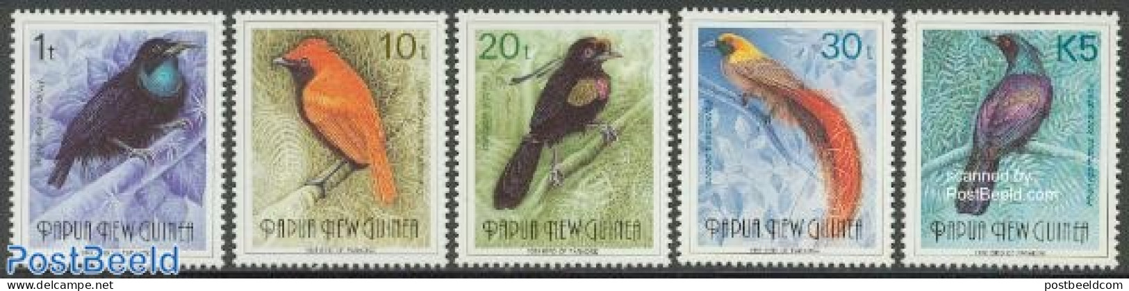 Papua New Guinea 1993 Paradise Birds 5v, Mint NH, Nature - Birds - Papouasie-Nouvelle-Guinée