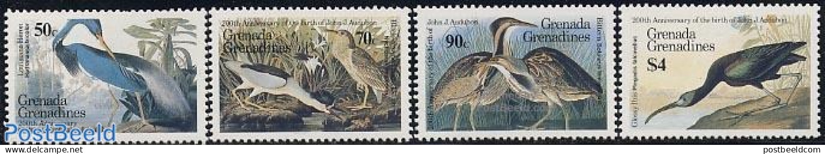 Grenada Grenadines 1986 J.J. Audubon 4v, Mint NH, Nature - Birds - Grenade (1974-...)
