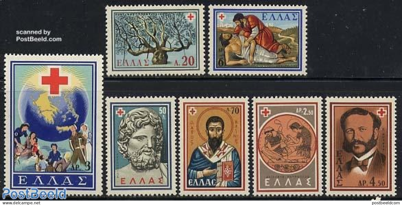 Greece 1959 Red Cross Congress 7v, Mint NH, Health - Science - Various - Health - Red Cross - Chemistry & Chemists - M.. - Neufs