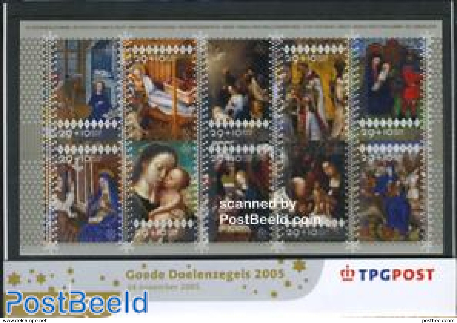 Netherlands 2005 Welfare Christmas Presentation Pack 326, Mint NH, Religion - Christmas - Art - Paintings - Nuevos