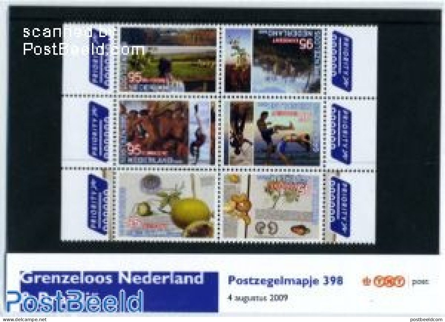 Netherlands 2009 Netherlands-Brazil 6v, Presentation Pack 398, Mint NH, History - Nature - Fruit - Art - Paintings - Unused Stamps