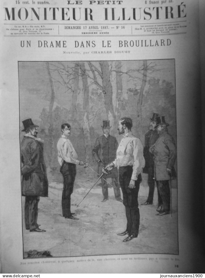 1876 1888 DUEL ESCRIME 19 JOURNAUX ANCIENS - Historical Documents