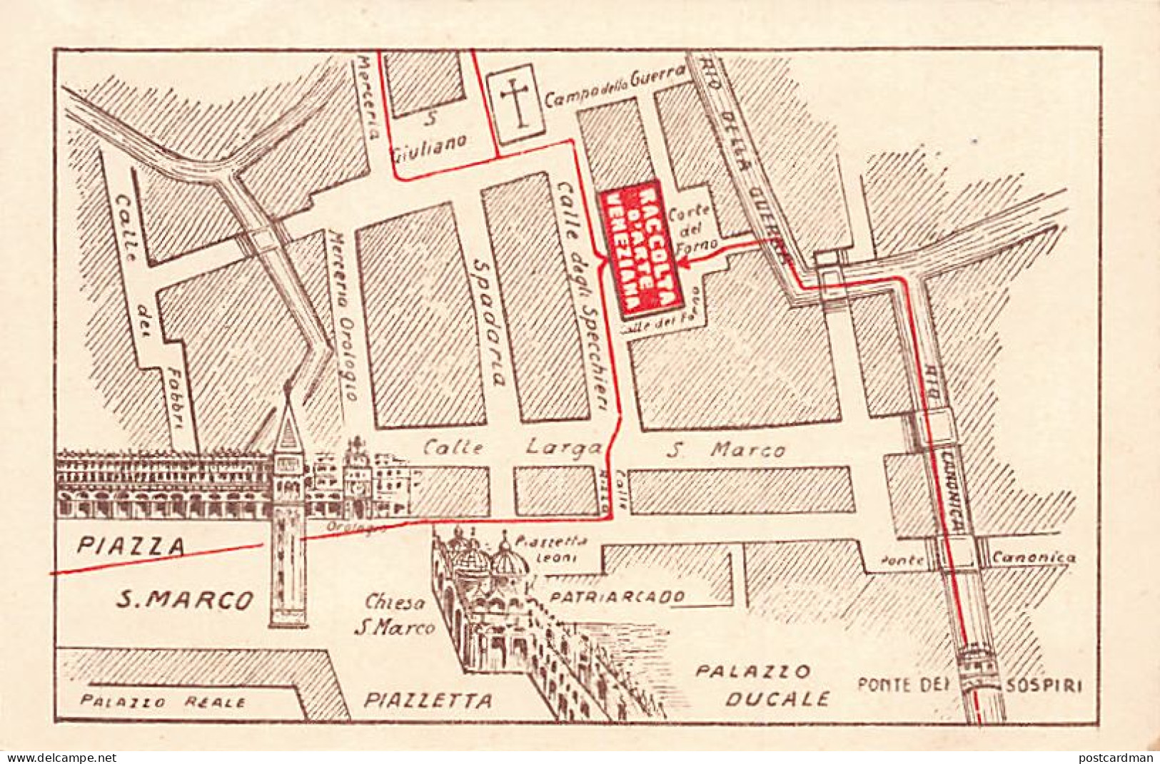 VENEZIA - G. Ferracuti - Lavorazione Del Vetro - S. Marco, Calle Dei Specchieri - Venetië (Venice)