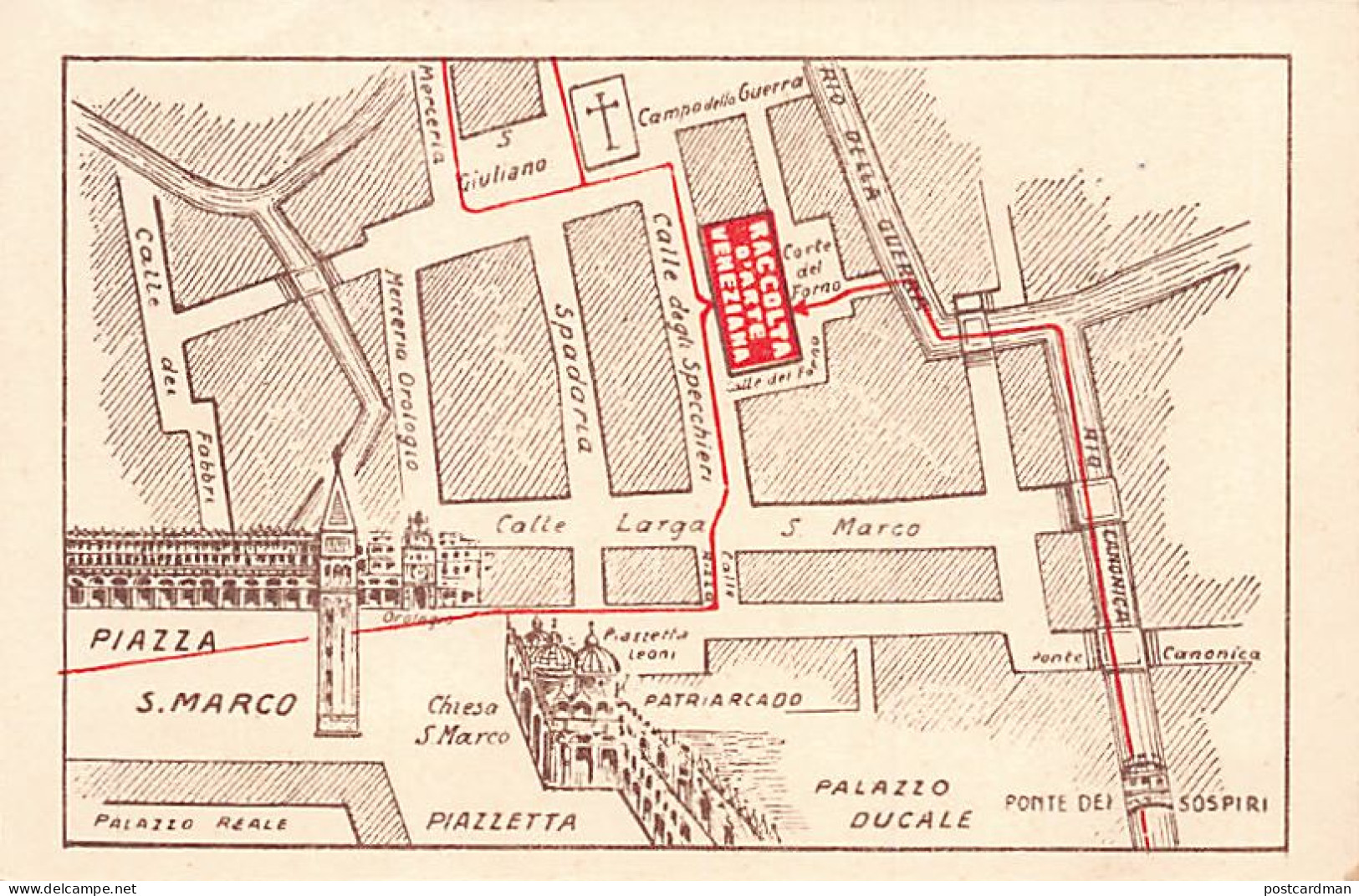 VENEZIA - G. Ferracuti - Lavorazione Del Vetro - S. Marco, Calle Dei Specchieri - Venezia (Venice)