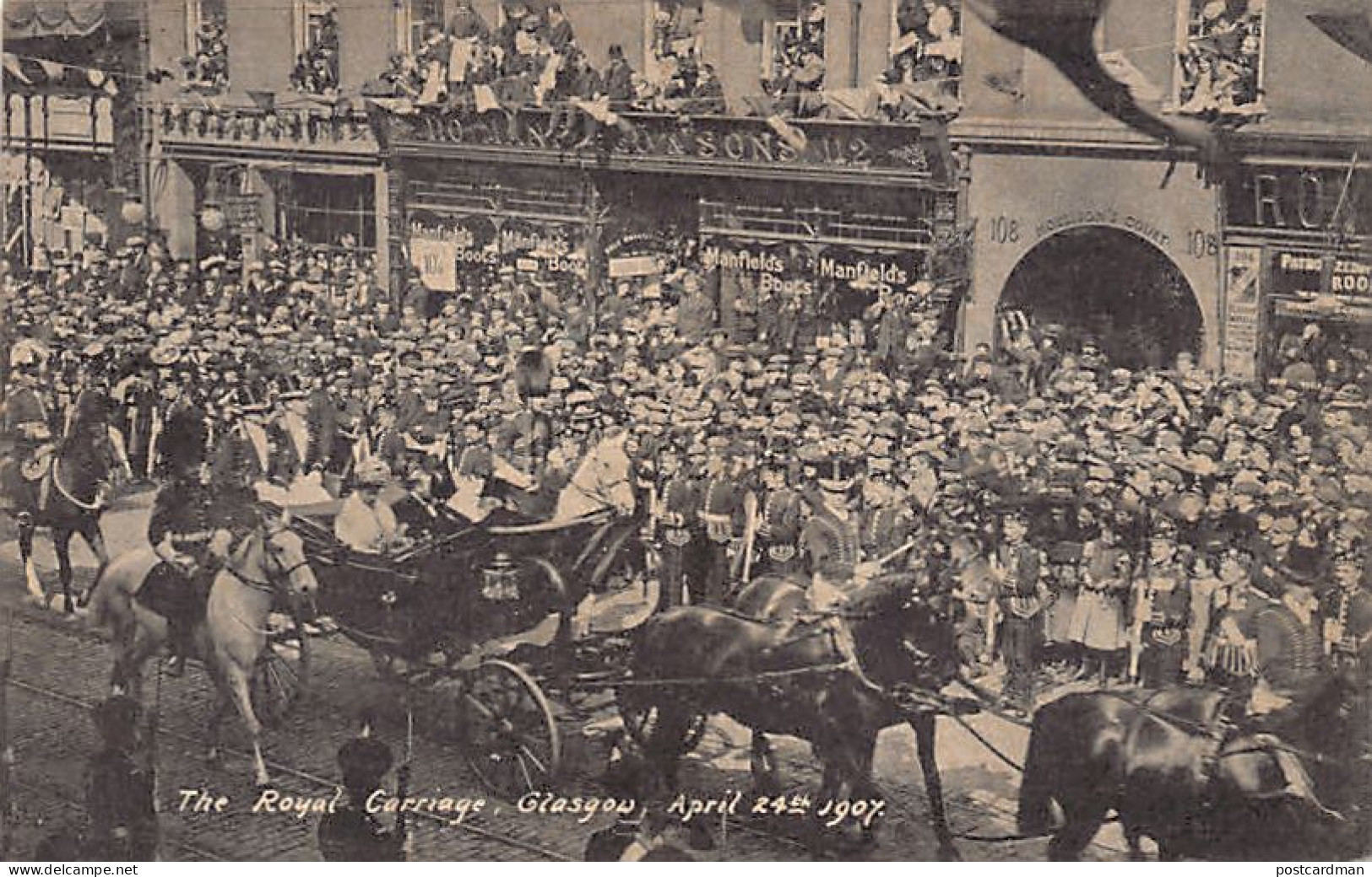 Scotland - Lanarkshire - GLASGOW, The Royal Carriage, April 24th, 1907 - Lanarkshire / Glasgow