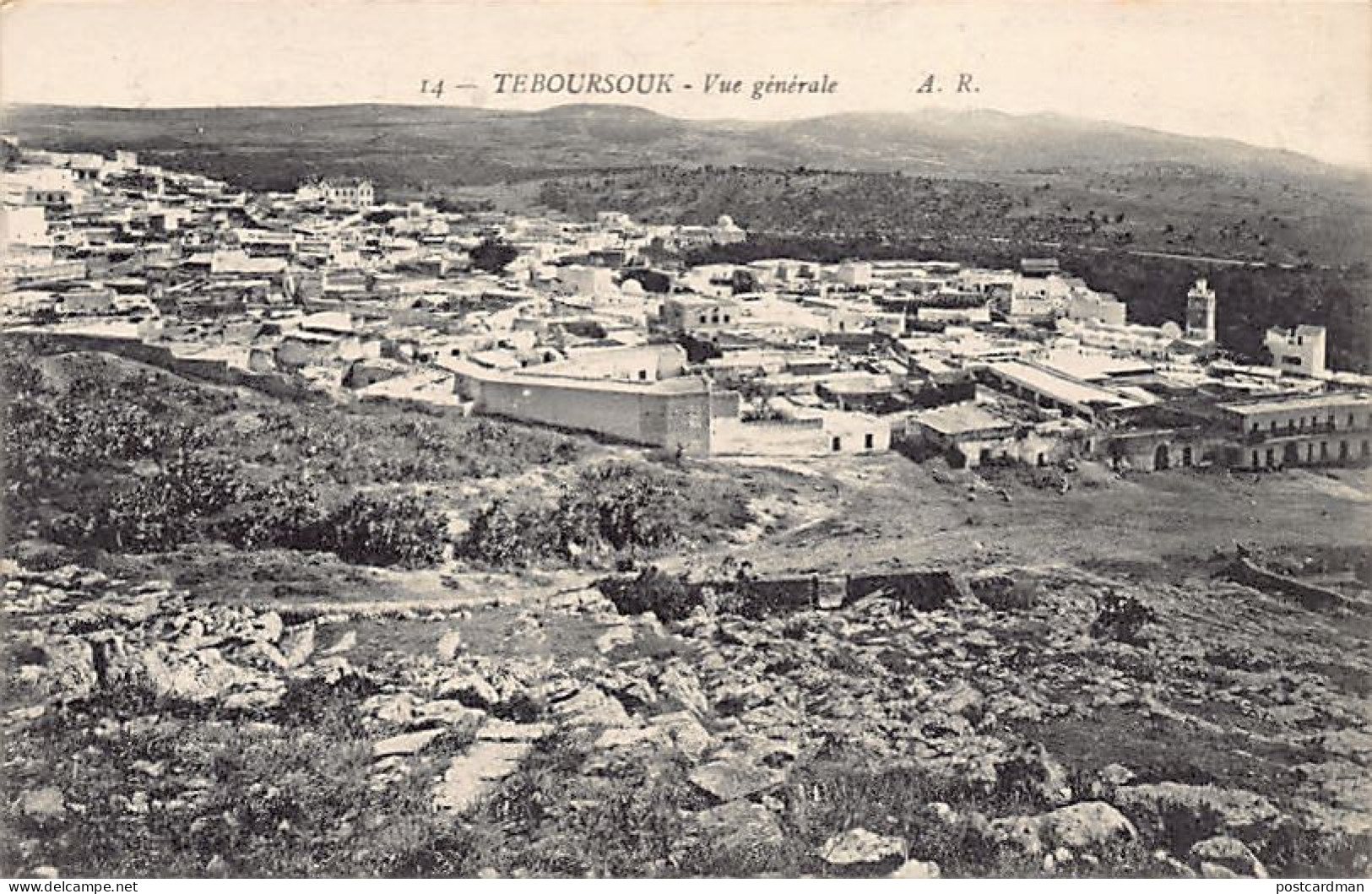 Tunisie - TEBOURSOUK - Vue Générale - Ed. A. R. 14 - Tunisia