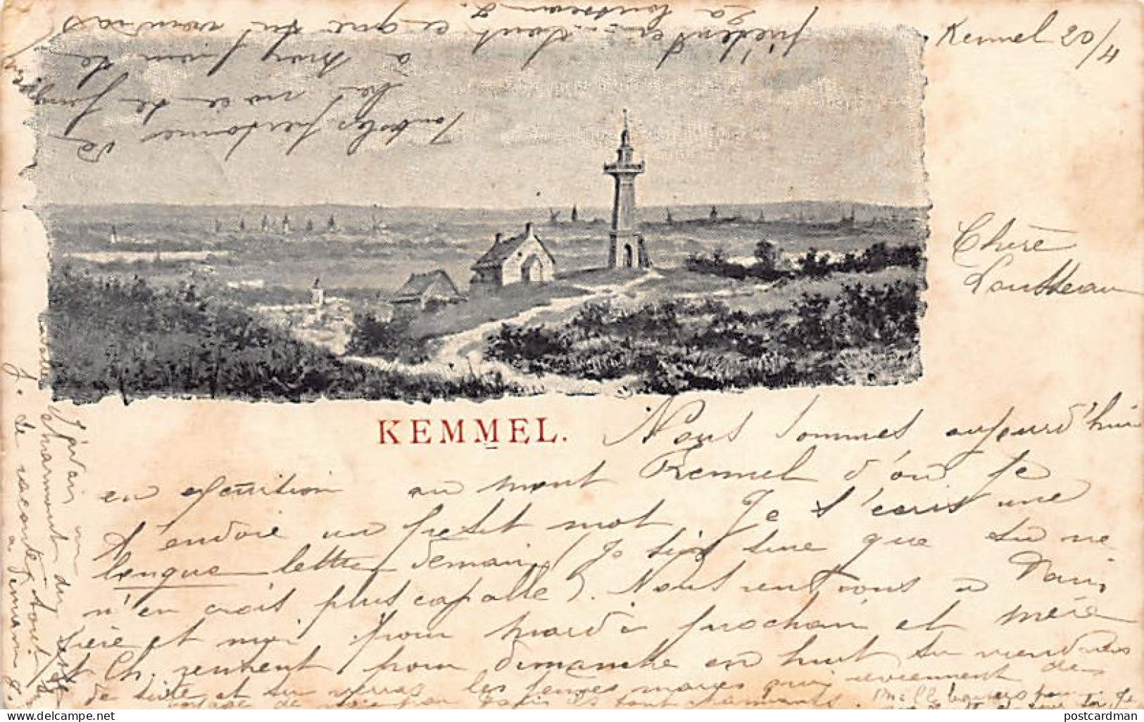 België - Kemmelberg (W. Vl.) Jaar 1901 - Other & Unclassified
