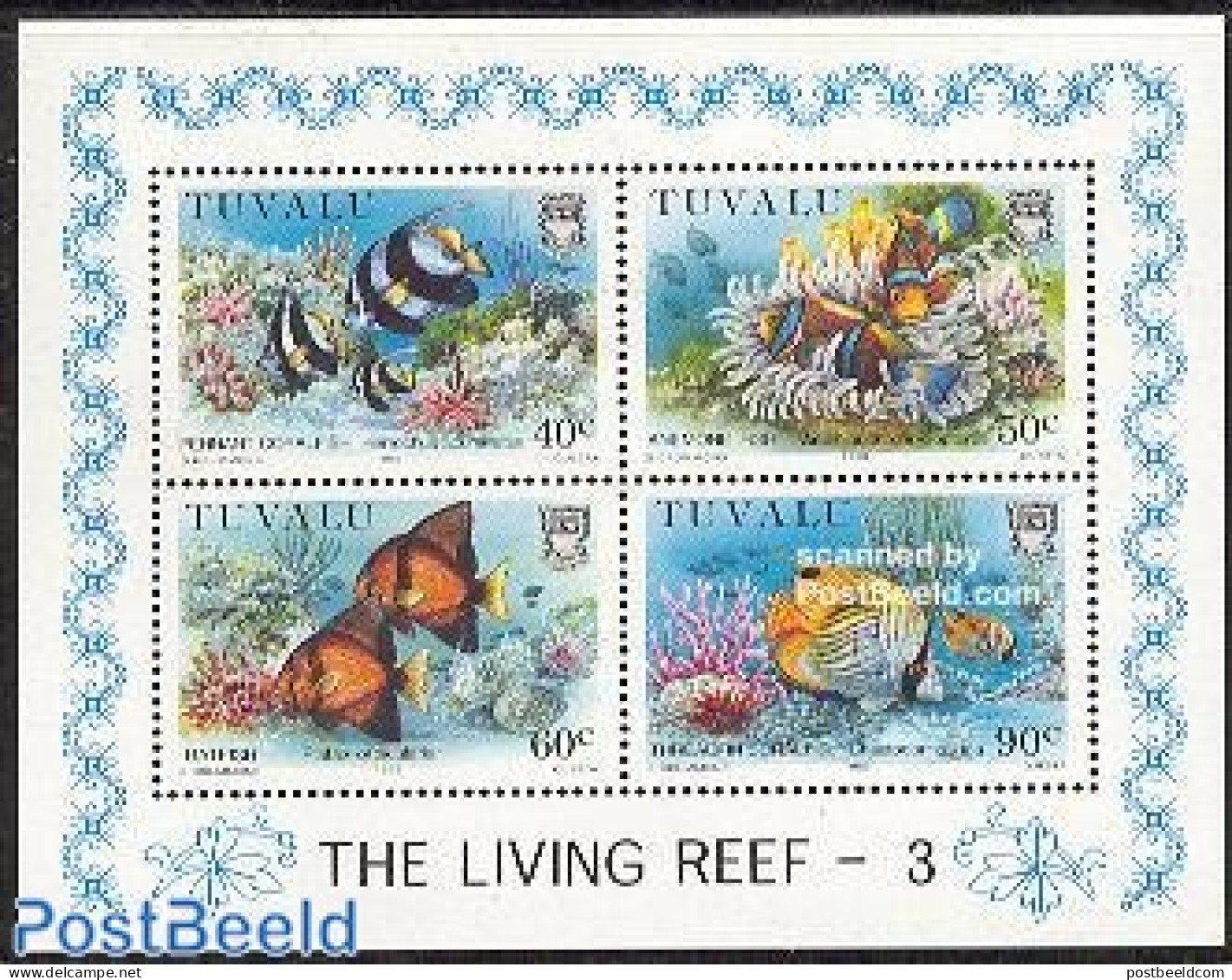 Tuvalu 1989 Marine Life S/s, Mint NH, Nature - Fish - Fishes