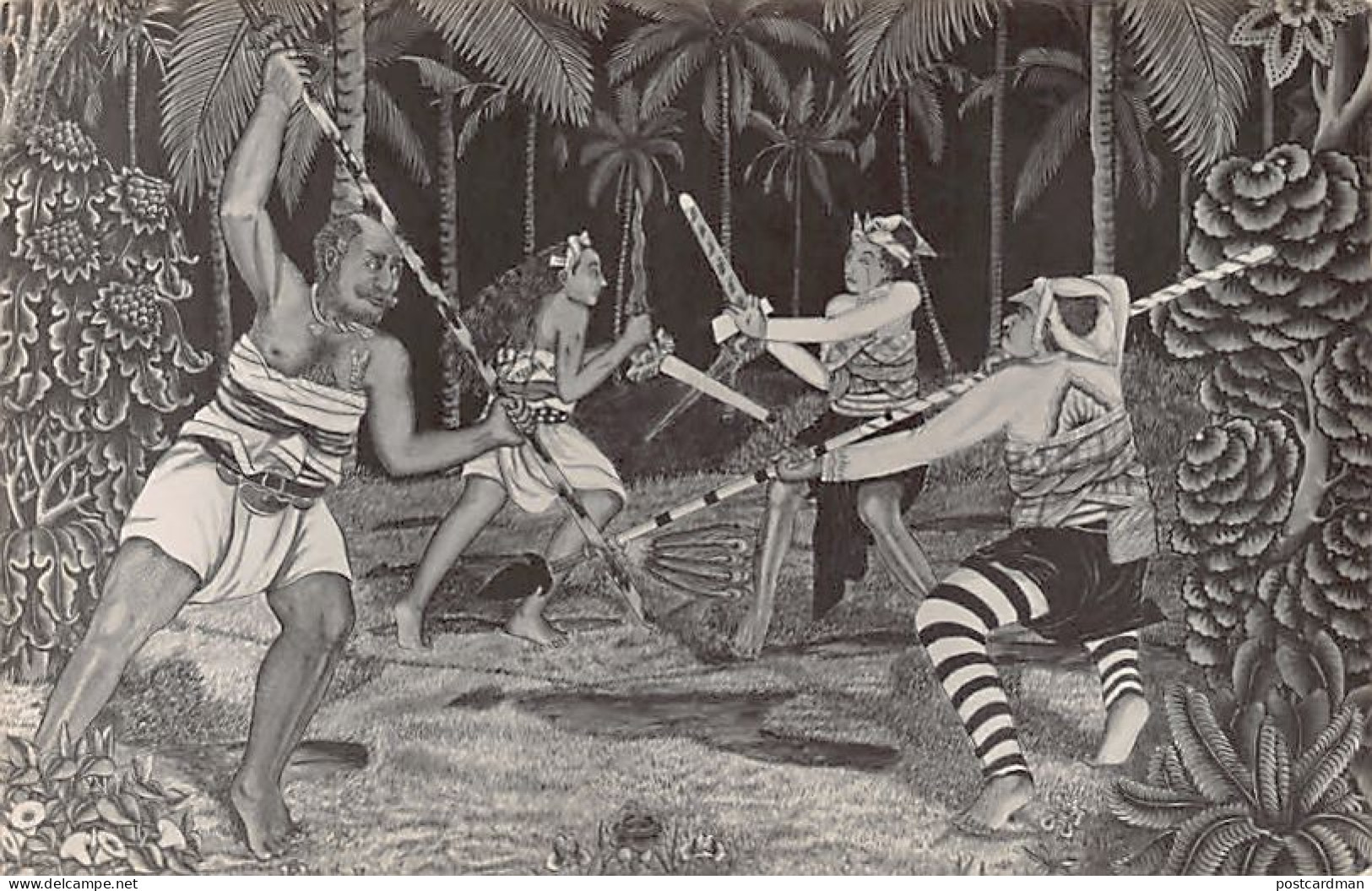 Indonesia - Fight Scene - REAL PHOTO - Indonésie