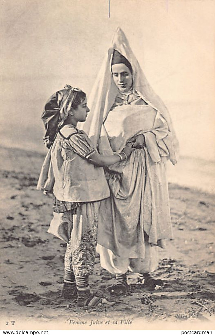 Judaica - Tunisie - Femme Juive Et Sa Fille - Ed. ND Phot. Neurdein 2T - Jewish