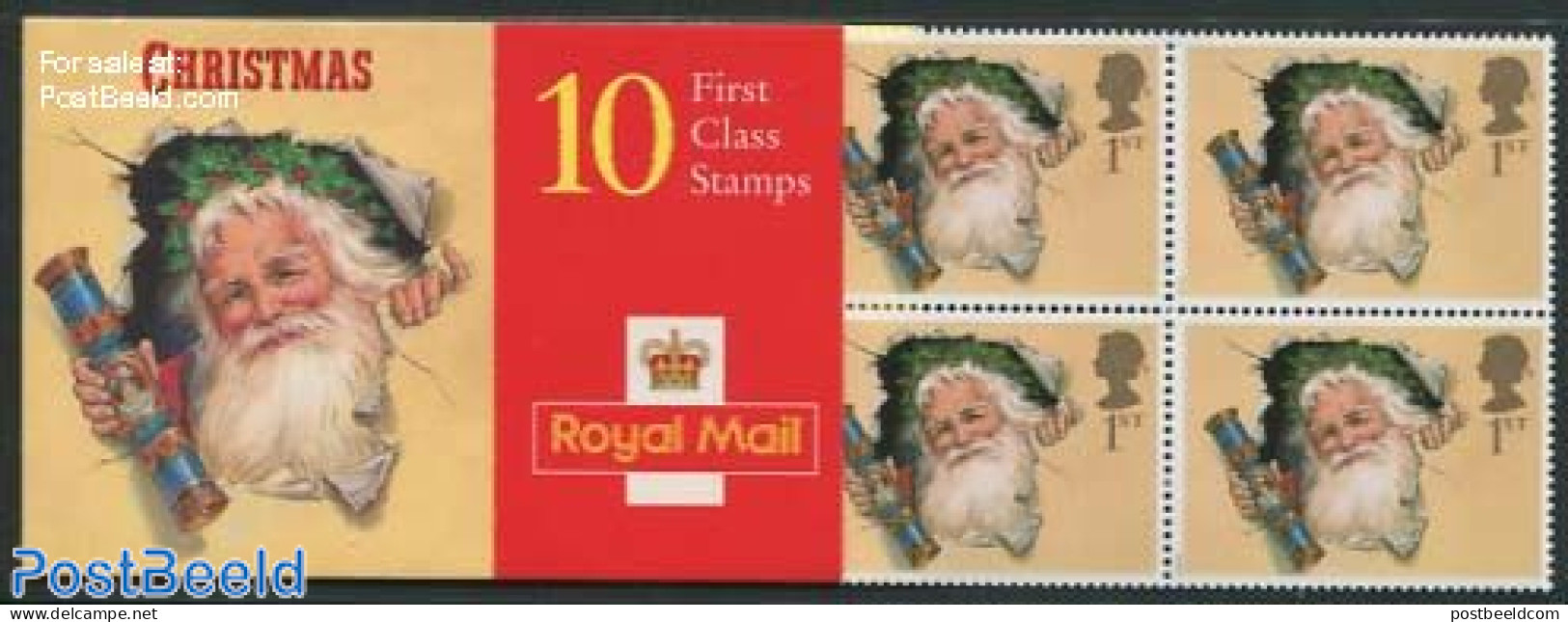 Great Britain 1997 Christmas Booklet (10x1st), Mint NH, Religion - Christmas - Stamp Booklets - Other & Unclassified