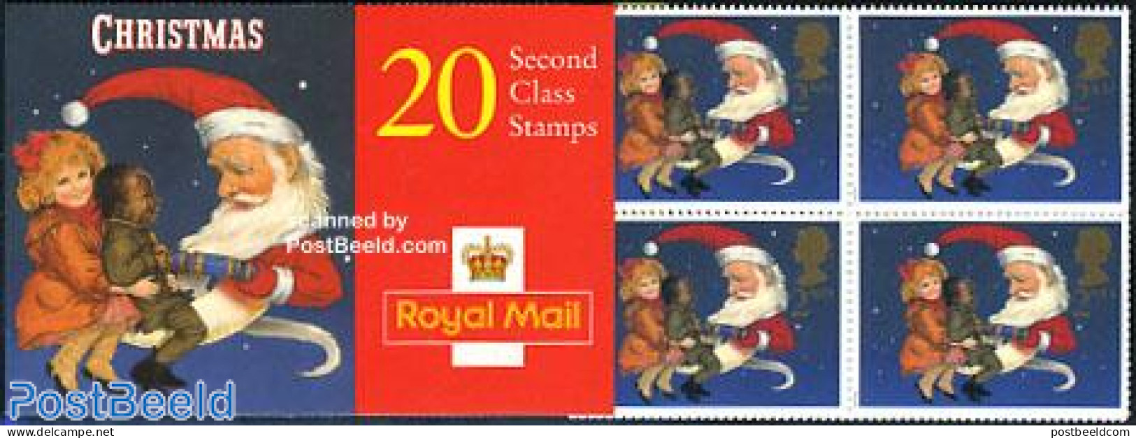 Great Britain 1997 Christmas Booklet (20x2nd), Mint NH, Religion - Christmas - Stamp Booklets - Other & Unclassified