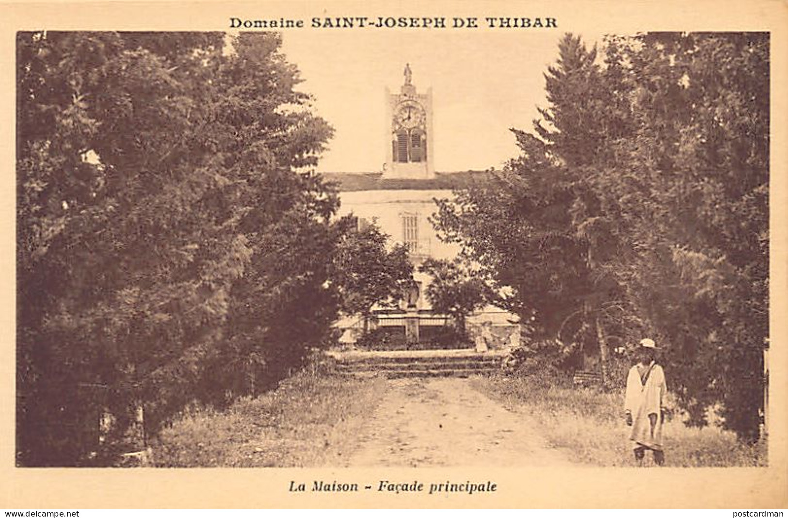 Tunisie - DOMAINE SAINT-JOSEPH DE THIBAR - La Maison - Façade Principale - Ed. Perrin - Tunisia