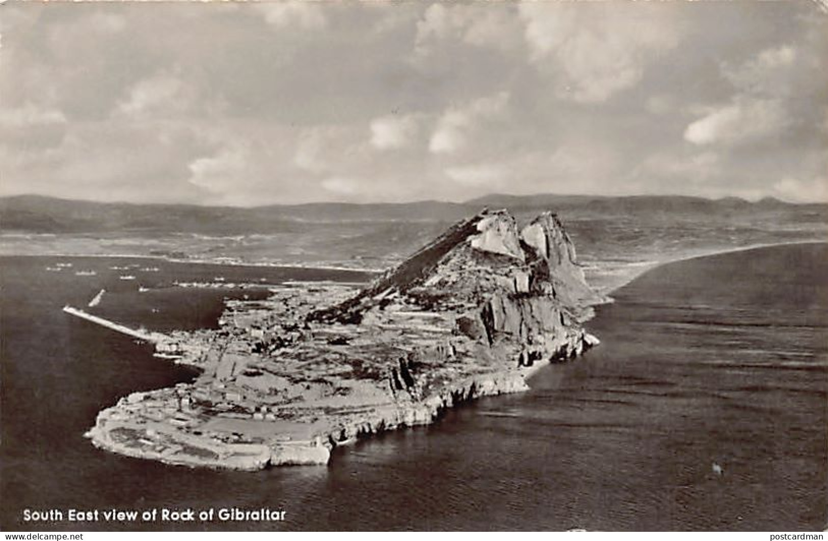 Gibraltar - South East View Of Rock - Publ. The Rock Photographic Studio  - Gibraltar