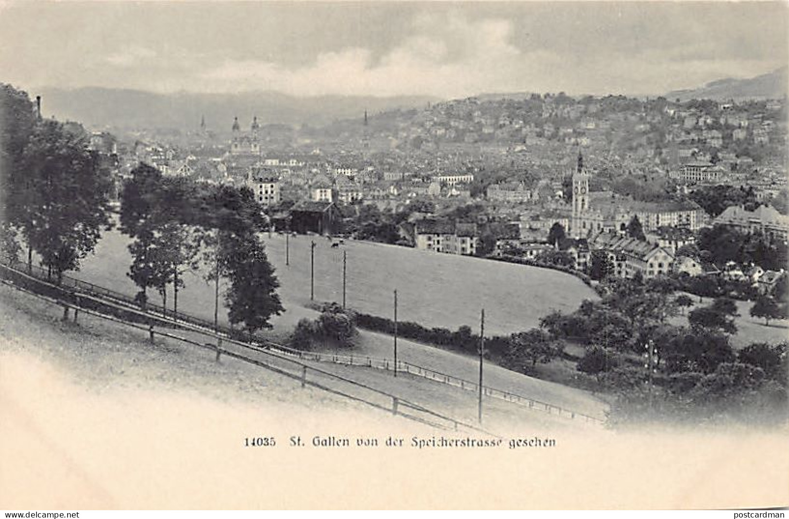 ST. GALLEN - Totalansicht Von Der Speicherstrasse Gesehen - Verlag Wehrli 14035 - Sankt Gallen