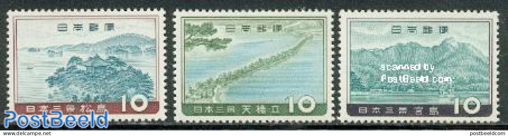 Japan 1960 Cultural Cities 3v, Mint NH, Art - Bridges And Tunnels - Unused Stamps