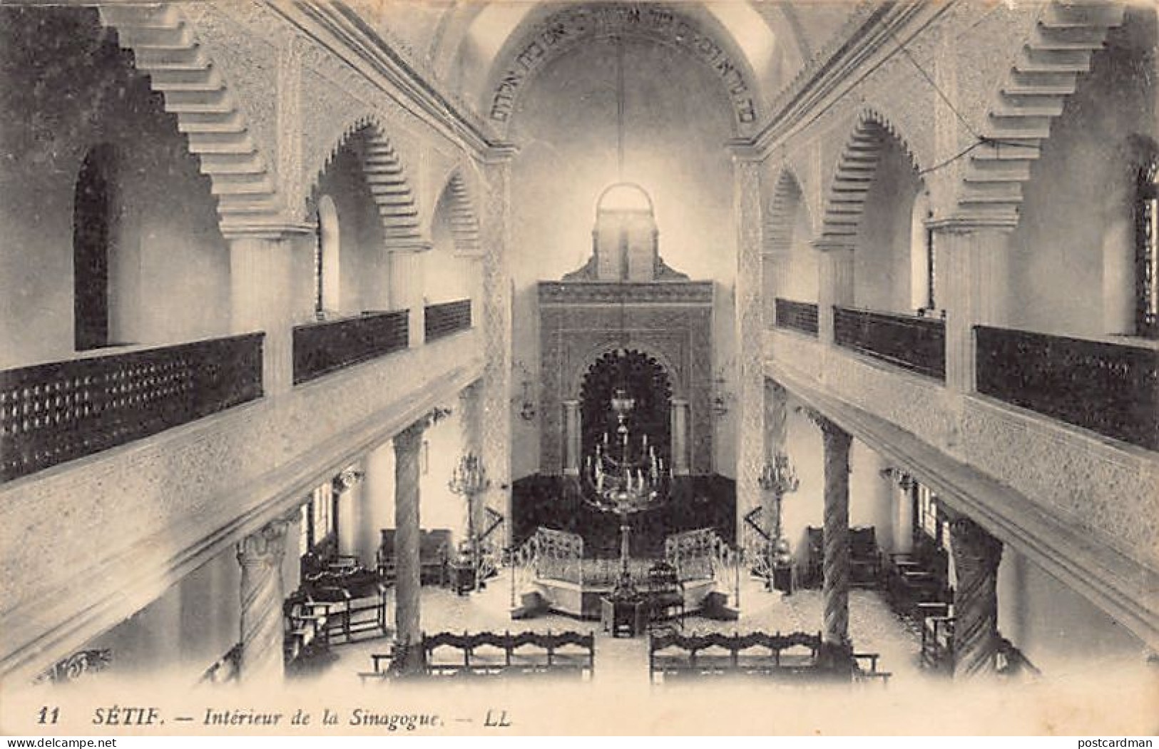 JUDAICA - Algérie - SÉTIF - Intérieur De La Synagogue - - Algeria - SÉTIF - Interior Of The Synagogue - Ed. Lévy & Fils  - Jewish