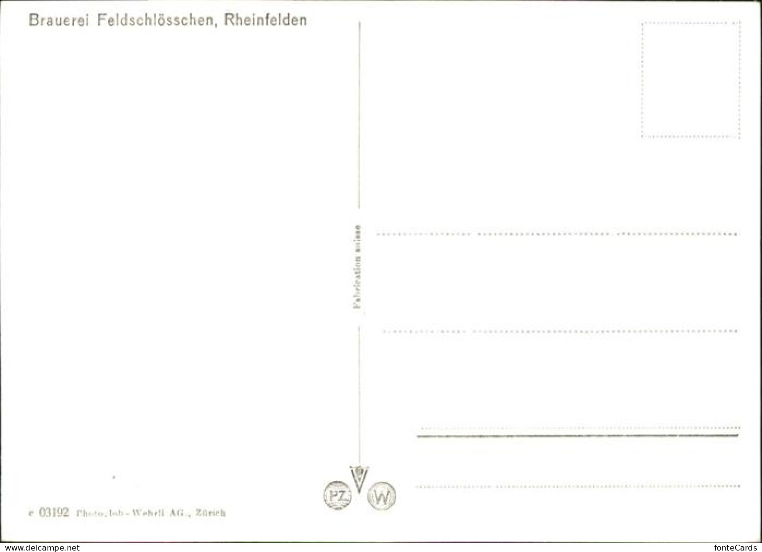 11027260 Rheinfelden_AG Brauerei Feldschloesschen  - Other & Unclassified