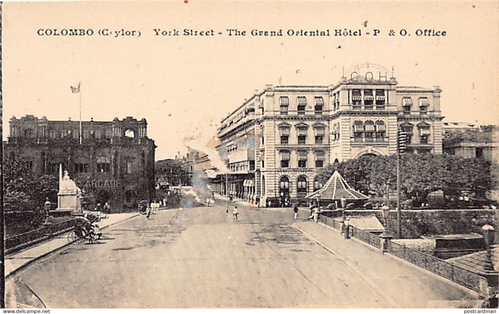 Sri Lanka - COLOMBO - York Street - The Grand Oriental Hotel - P. & O. Offices - Publ. H. Grimaud (no Imprint) - Sri Lanka (Ceylon)