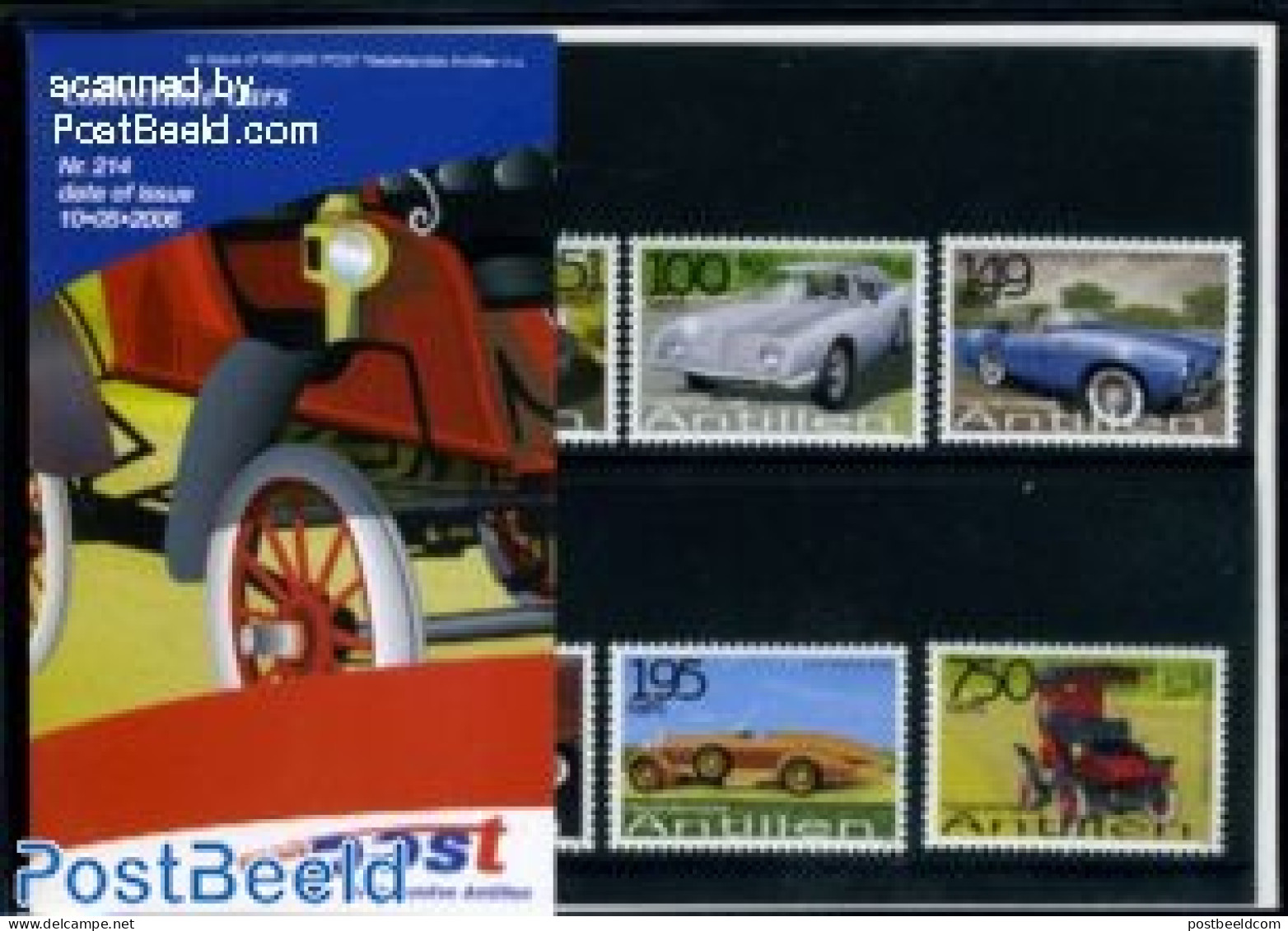 Netherlands Antilles 2006 Automobiles 6v, Presenation Pack, Mint NH, Transport - Automobiles - Cars
