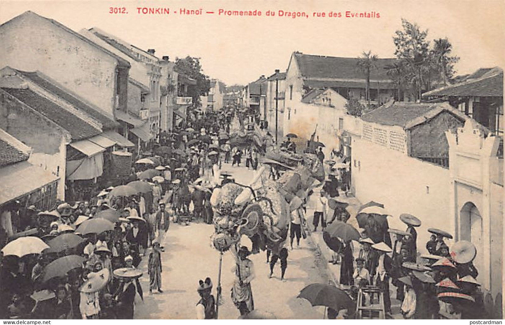 Viet Nam - HANOI - Promenade Du Dragon, Rue Des Eventails - Ed. P. Dieulefils 30 - Viêt-Nam