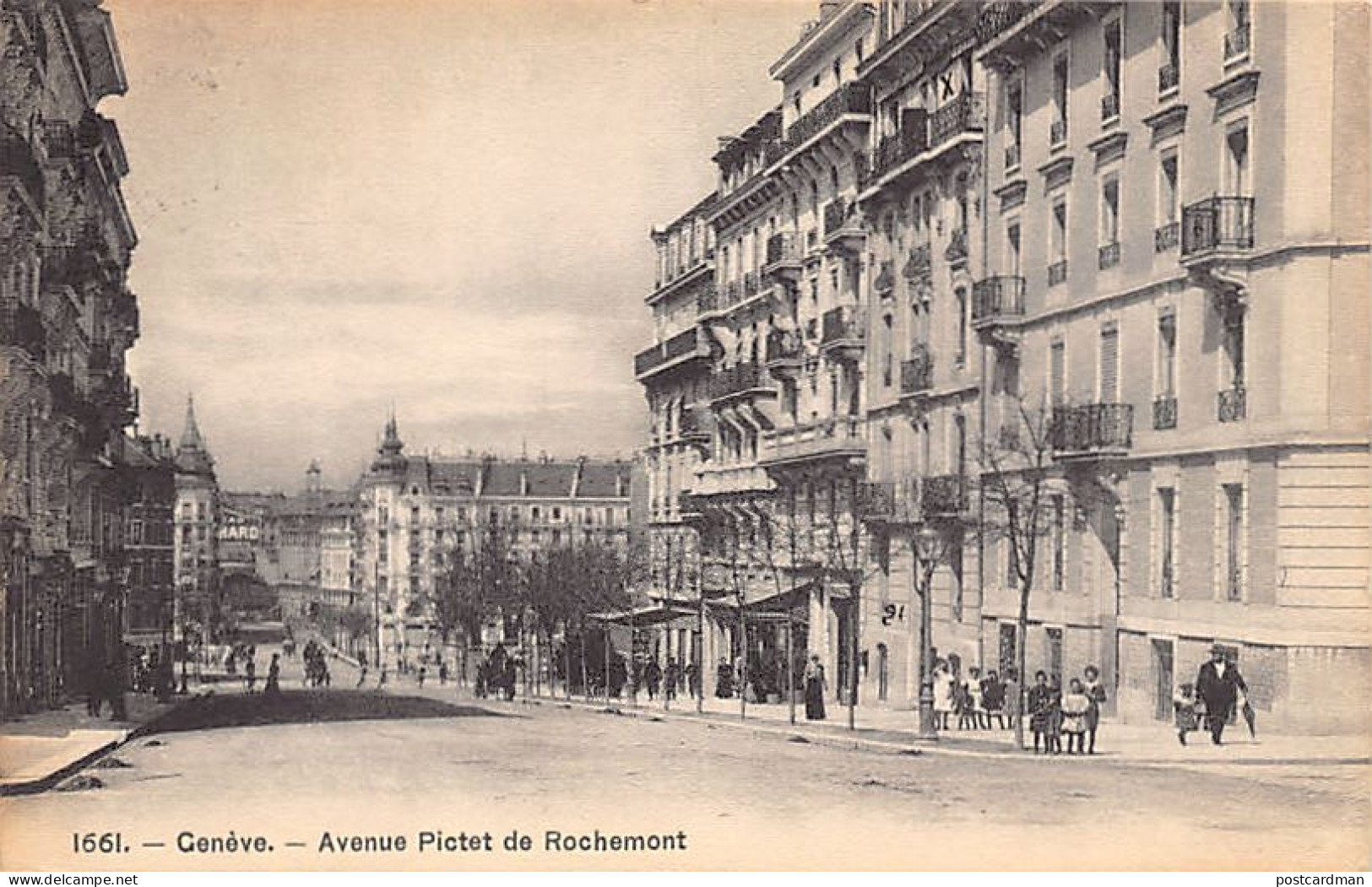 GENÈVE - Avenue Pictet De Rochemont - Ed. Phototypie Co 1661 - Genève