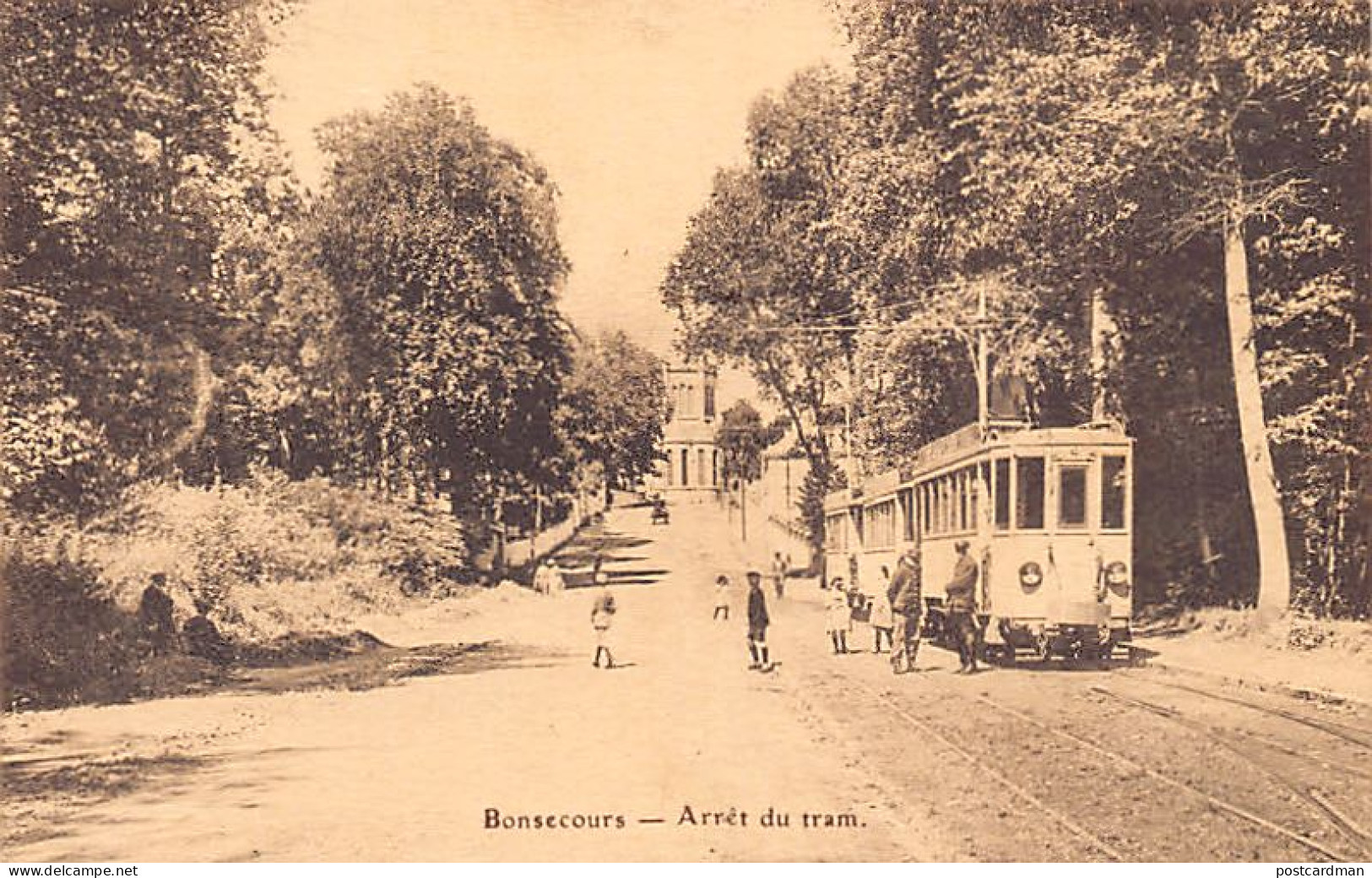 BON-SECOURS Péruwelz (Hainaut) Arrêt Du Tram - Peruwelz