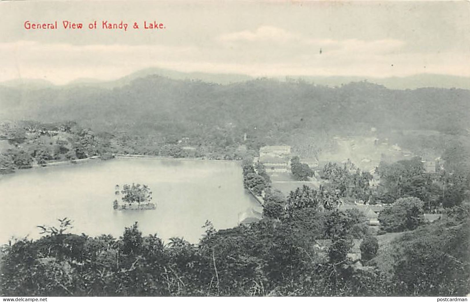 Sri Lanka - KANDY - General View And Lake - Publ. Plâté & Co. 443 - Sri Lanka (Ceylon)