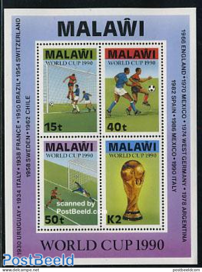 Malawi 1990 Football Games Italy S/s, Mint NH, Sport - Football - Malawi (1964-...)